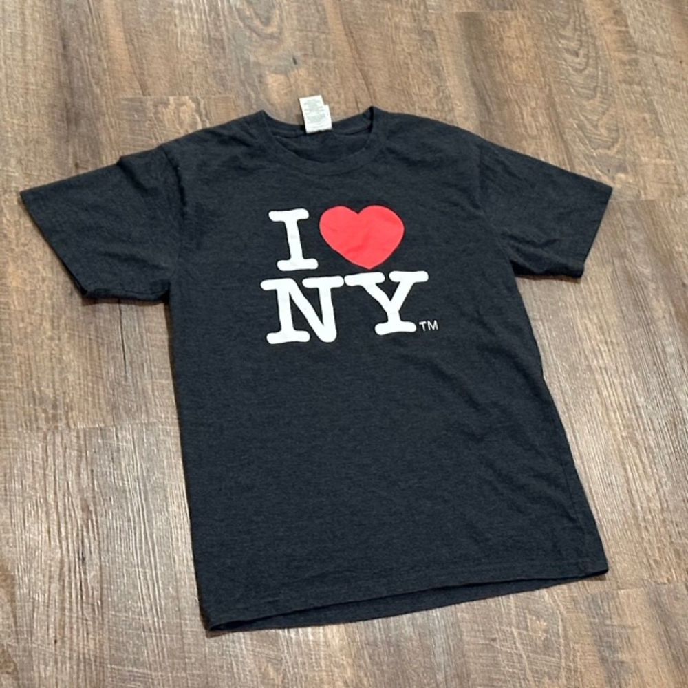 I Love NY T-Shirt Black Unisex Short Sleeve Medium